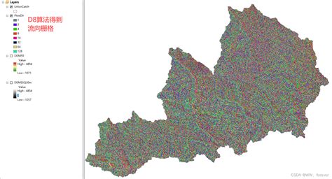 水流方向|【ArcGIS】利用DEM进行水文分析：流向/流量等